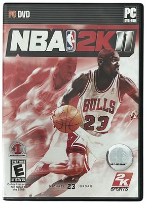 מייקל ג'ורדן - משחק מחשב NBA 2K11, על העטיפה: מייקל ג'ורדן. 2010