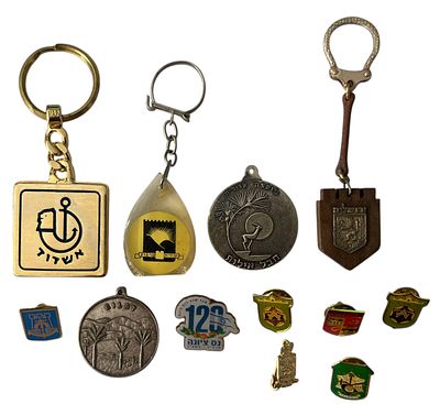 רשויות מוניציפליות, ישראל. לוט סיכות ומחזיקי מפתחות של רשויות מוניציפליות: תל אביב, חיפה 