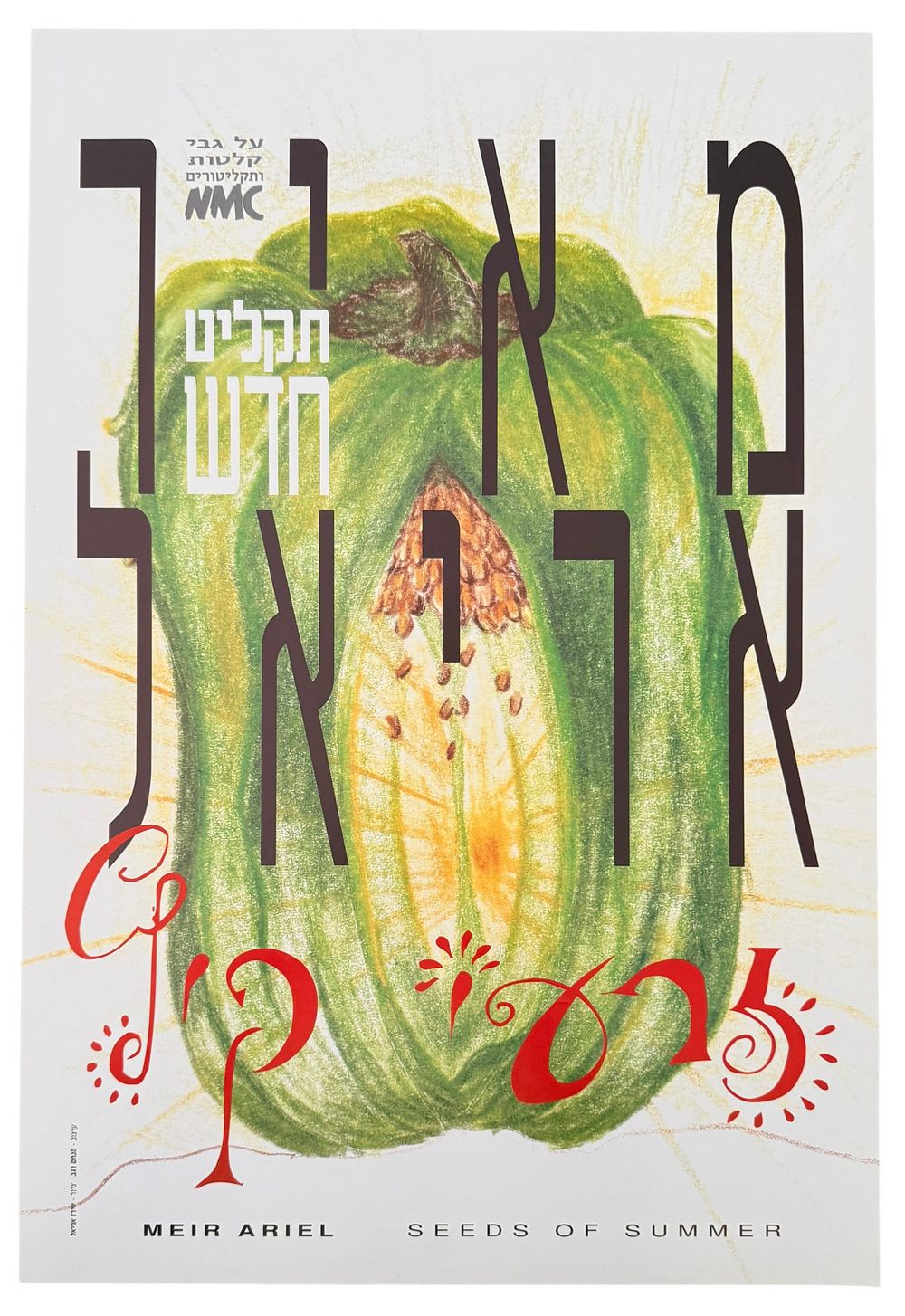 מאיר אריאל - כרזה מאיר אריאל, זרעי קיץ, 1993. כרזה מאיר אריאל, עם צאת אלבומו זרעי קיץ שראה אור בשנת 