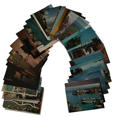 טבריה - גלויות טבריה והכנרת. לוט גדול של 46 גלויות של העיר טבריה: הכנרת ועוד. הוצאות שונות, תקופות 