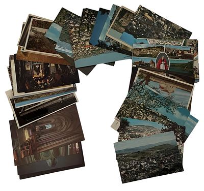 נצרת - גלויות, נצרת. לוט גדול של 54 גלויות של העיר נצרת: מראה כללי, מקומות קדושים, העיר העתיקה 