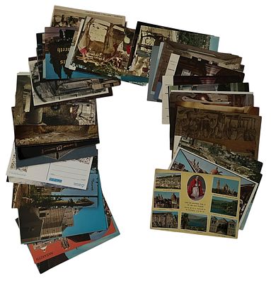 נצרת - גלויות, נצרת. לוט גדול של 54 גלויות של העיר נצרת: מראה כללי, מקומות קדושים, העיר העתיקה 