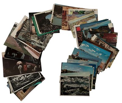 גלויות, ירושלים. לוט ענק של 89 גלויות של העיר ירושלים. הוצאות שונות, תקופות שונות. ייתכנו כפילויות