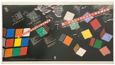 אלף כבאים - גיליון דפוס תקליט 1000 כבאים, 1981. גיליון דפוס להפקת עטיפת התקליט של 1000 כבאים - אוסף 