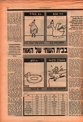 דודו גבע - כתבה ושיחת השבוע עם דודו גבע, העיר, 1988. מוסף התרבות של המקומון התל אביבי "העיר", הכולל 