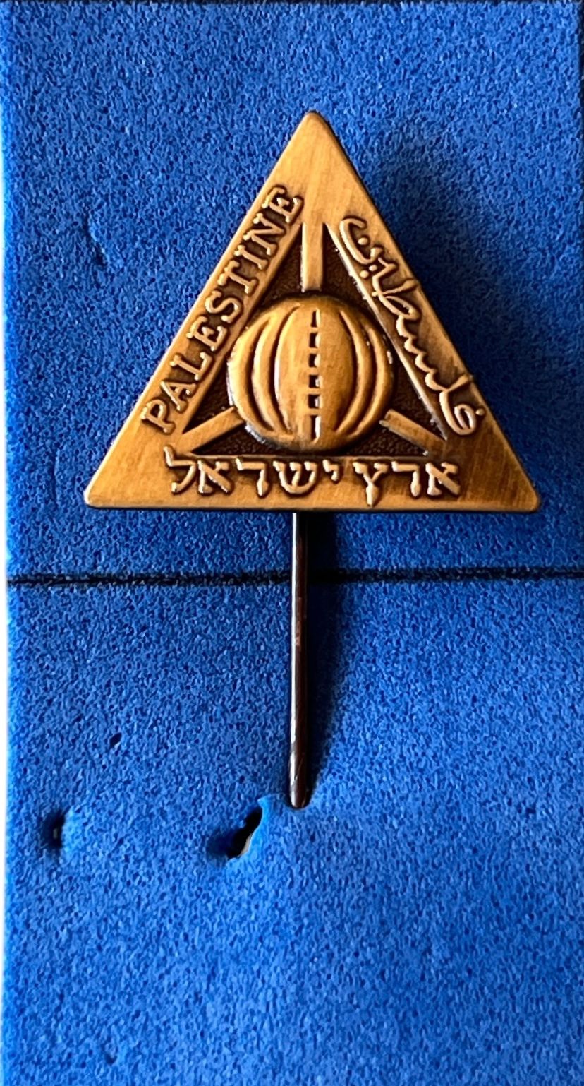 ההתאחדות הארץ ישראלית - סיכה ההתאחדות הארץ ישראלית לכדורגל. סיכת דש של ההתאחדות הארץ ישראלית 