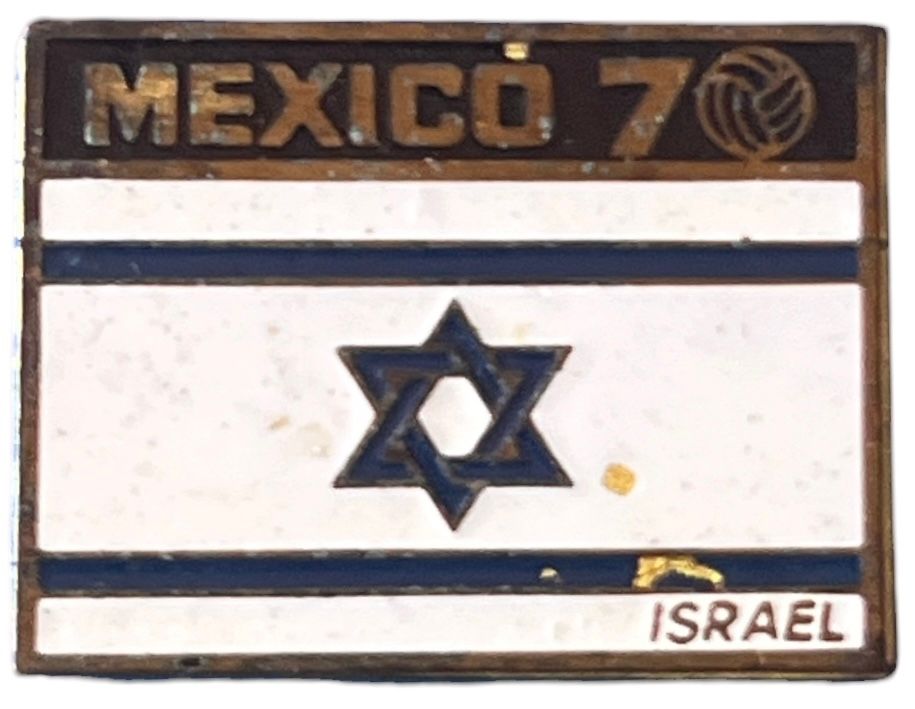 נבחרת ישראל מקסיקו 1970. סיכה נדירה של משלחת נבחרת ישראל בכדורגל בגביע העולם מקסיקו 1970. על 