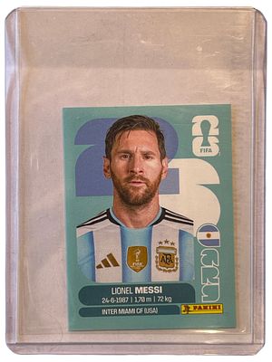 מסי - ליונל מסי, פניני, מונדיאל 2026. מדבקת ליונל מסי Lionel Messi, גרסת אלבום המדבקות של ישראל 