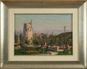 Ludwig Blum - 1891 – 1974. The Windmill - Yemin Moshe, 1955, 
Oil on canvas, 33x46 cm. 
Signed and Image - 1