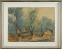 Nachum Gutman - 1980 – 1898. Figures in the Forest, 1950, 
Watercolor on paper, 55x71 cm. 
Signed Image - 1