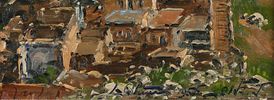 Ludwig Blum - 1891 – 1974. Mount Zion, 1956,
Oil on canvas, 61x50 cm.
Signed and dated.
The Image - 2