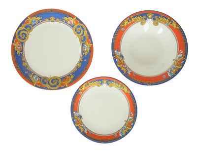 Rosenthal Versace Primavera. וורסצ'ה רוזנטל . **צילום מדגמי**. דגם Primavera. שלושה סטים. כולל 