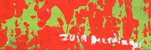 Zvia Merdinger - Composition in Red, 
Oil on canvas, 100X100 cm. 
Signed.Image - 1