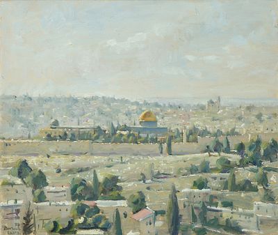 אילן ברוך - נ.1974. ירושלים, 2011, שמן על בד, 37x43 ס"מ, חתום ומתוארך.