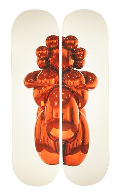 Jeff Koons - b. 1955. Set of skateboard decks, 80X20 cm. each, Signed with stamp and numbered 