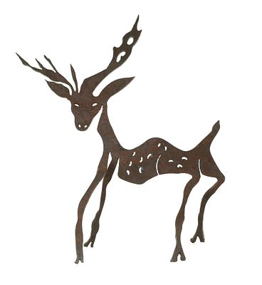 מנשה קדישמן - 2015 - 1935. במבי, 
פסל ברזל, גובה 70 ס"מ, 
חתום.