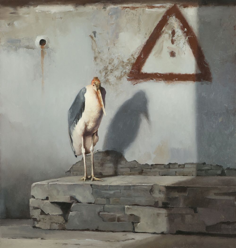 Michael (Misha) Rapoport - b. 1948. Untitled, 2008, 
Oil on canvas, 90x84 cm. 
Signed and dated on 
