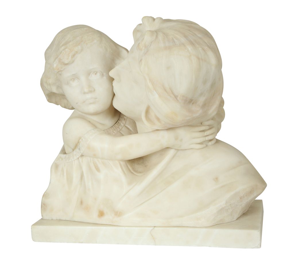 Lot 443 - GIUSEPPE BESSI (1857-1922) - MOTHER AND DAUGHTER