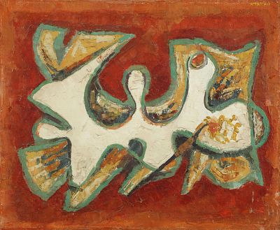 Avigdor Luizada - 1905 - 1987. Untitled, 
Oil on canvas, 50X61 cm. 
Signed.