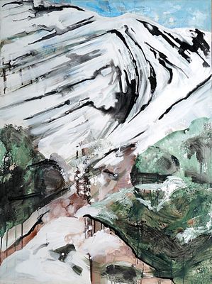 Michal Geva - b. 1980. Untitled, 2012, 
Acrylic on canvas. 120x90 cm. 
Signed and dated on the reverse.