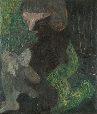 Bela Ban - 1909 - 1972. Artist's Wife, 1946, 
Oil on canvas, 64X54 cm. 
Signed and dated on the reverse.