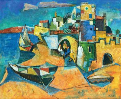 Jakob Eisenscher
- 1896 - 1980. Jaffa,
Oil on 