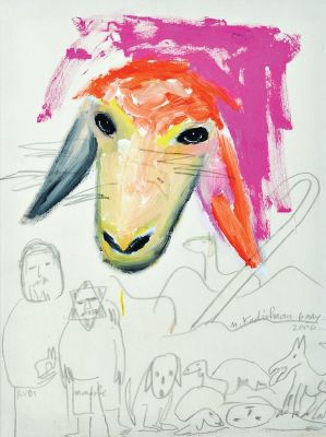 Menashe Kadishman
- 1932 - 2015. Sheep (Menashe and 