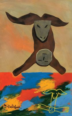 Menashe Kadishman
- 1932 - 2015. The Binding,
