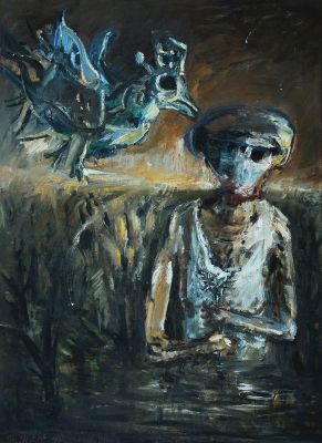 Yosl Bergner
- b. 1920. Plant, From the 