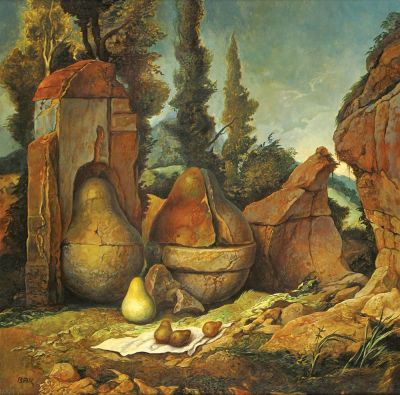 Samuel Bak
- b. 1933. Landscape with 