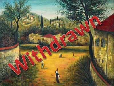 Moshe Castel
- 1909 - 1991. Safed Landscape, 30s’, Oil on canvas, 58X77.5 cm. Signed. 