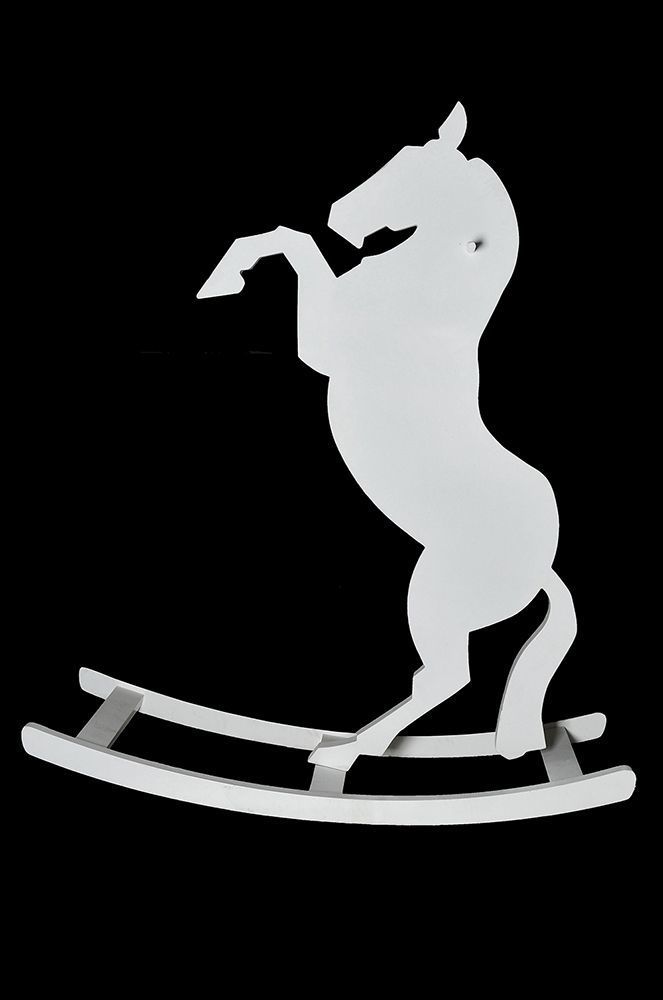 Guy Zagursky
- b. 1972. Wooden Horse,
Fiberglass painted with epoxy,
250X210X81 cm.