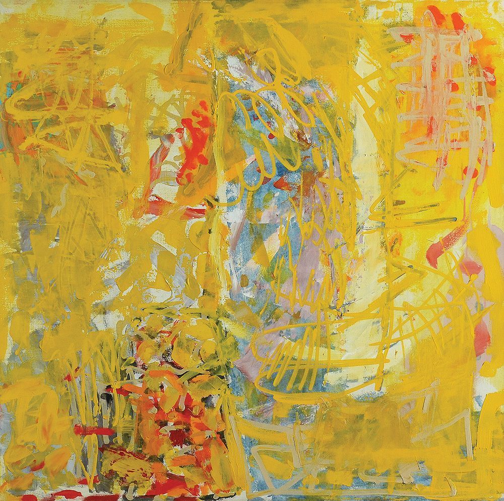 Lea Nikel
- 1918 - 2005. Untitled, 1984,
Acrylic on canvas, 100X100 cm.
Signed and dated on the 