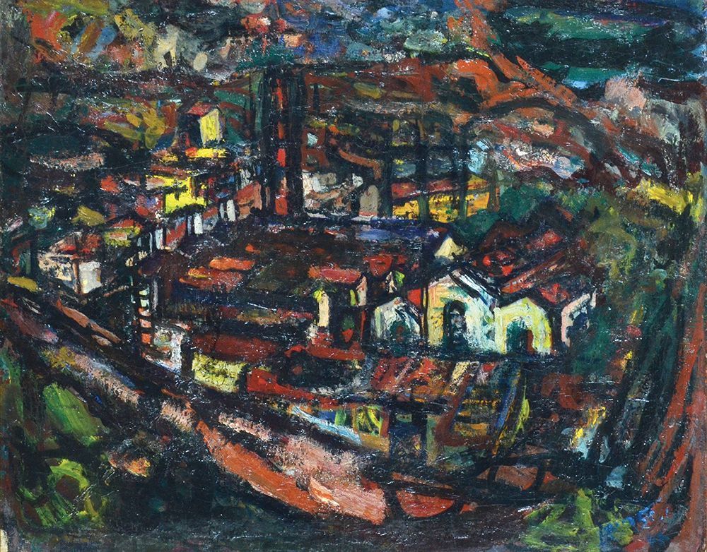 Yehezkel Streichman
- 1906 - 1993. Landscape, 1947,
Oil on canvas, 51X66 cm.
Signed. Signed and 