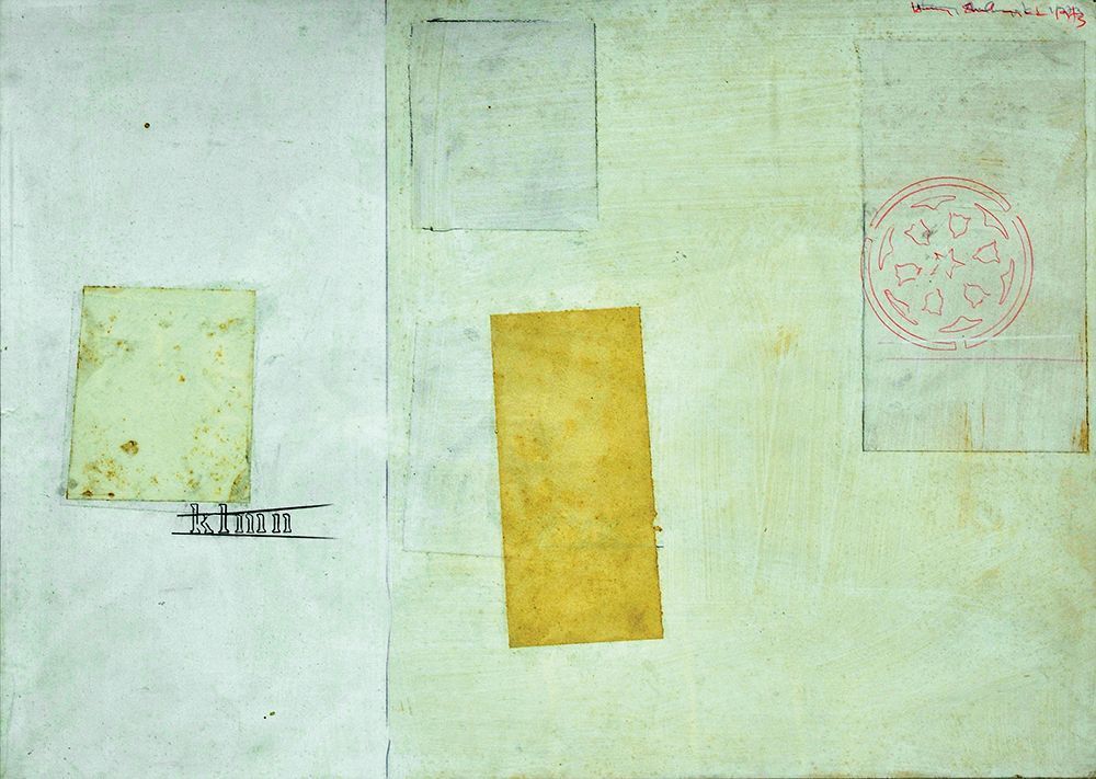 Henry Shelesnyak
- 1938 - 1980. Untitled, 1973,
Oil, mixed media and collage on paper, 50X70 