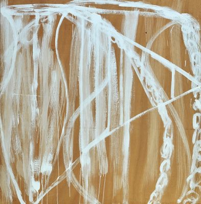 Raffi Lavie
- 1937 - 2007. Untitled, 1990, Acrylic and pencil on plywood, 124X122 cm. Signed 