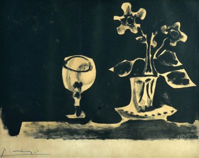Pablo Picasso
- 1881 - 1973. Nature Morte aux Verre 