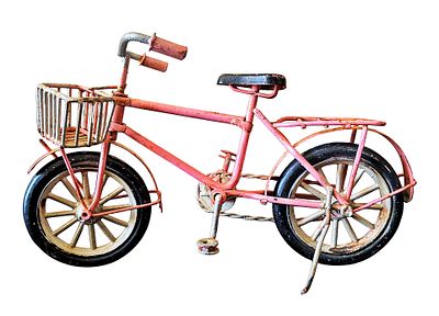 Retro old style bicycle model decoration, zinc alloy metal art for home and office decor 