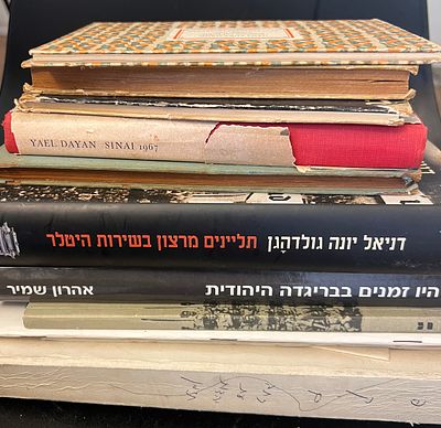 חוברות וספרים יודאיקה, ישראל, צה"ל, שואה, בריגדה, אמנות, פוליטיקה, עיון ישראל.
. לוט ספרים 