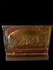 BEZALEL STYLE MINIATURE HANUKKAH MENORAH - VIEW OF JERUSALEM.Image - 2