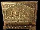 BEZALEL STYLE MINIATURE HANUKKAH MENORAH - VIEW OF JERUSALEM.Image - 3