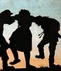 BEZALEL PALESTINE MEIR GUR ARIEH HAND MADE SHADOW. ‏צללית בעבודת יד גזירה, צביעה בה נראים Image - 2