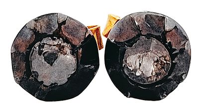 Antique earrings in 18kt gold and silver with diamonds. Authentic antique Victorian earrings 