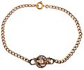 Antique necklace from the early 1900s in 18kt gold and silver with 2.10 ct diamonds. Antique Image - 4