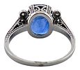 Antique ring from the early 1900s with a natural Burmese sapphire, CISGEM certified, in Image - 6