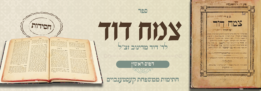 חסידות דפו"ר נדיר! צמח דוד להרה"ק רבי דוד מדינוב - פרעמישלא תרל"ט
. ספר צמח דוד על התורה, דברי 