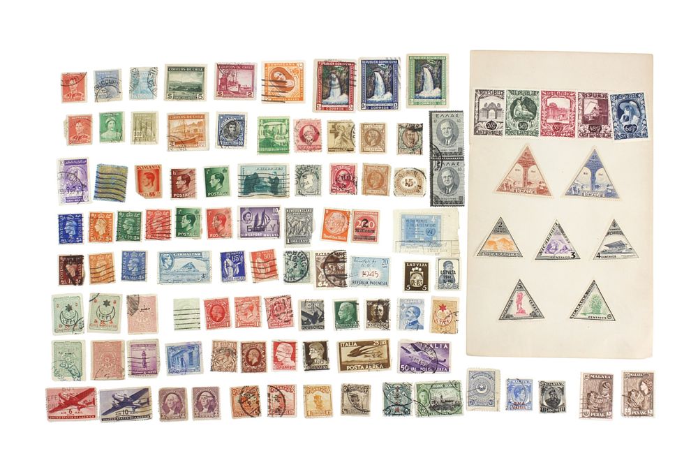 Lot 170: 100+ Assorted International Postage Stamps
