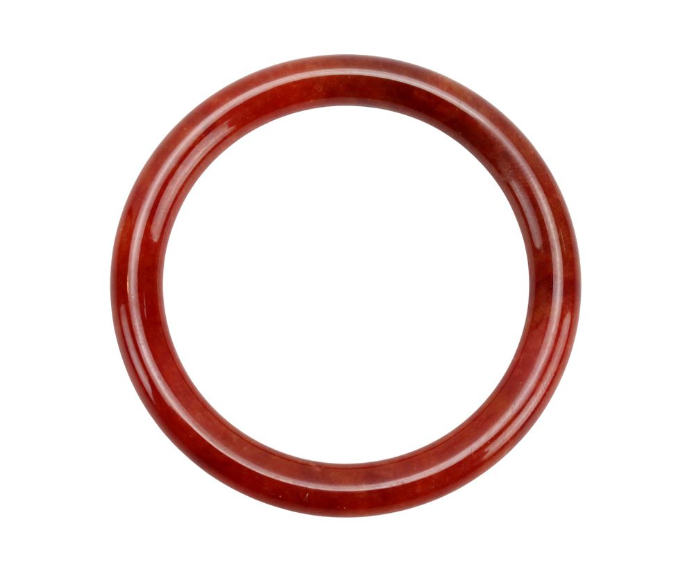 Lot 182: Red Jadeite Bangle Bracelet