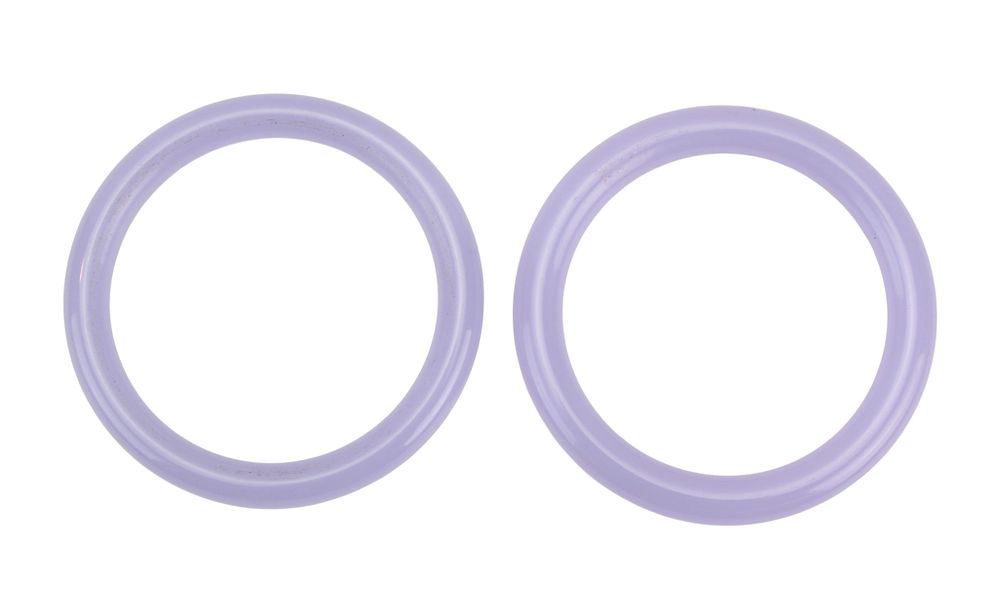 Lot 188: Two Lavender Hardstone Bangles