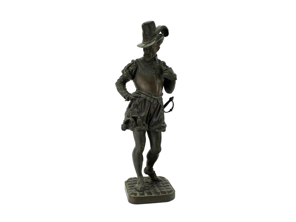 Lot 261: ARMAND JULES LE VEEL, "LIGUEUR," BRONZE SCULPTURE